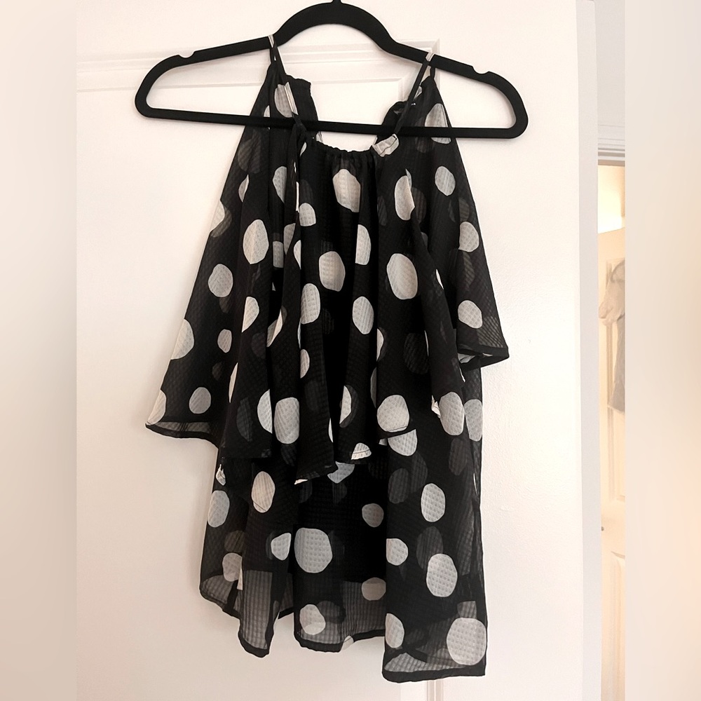 Polka dot halter top